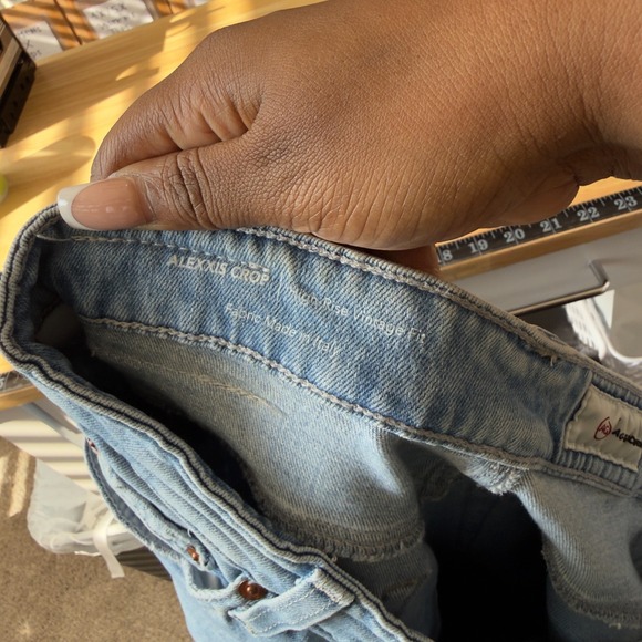 Adriano Goldschmied Women AGED Denim Alexxis Crop Jeans High Rise Vintage Fit 28 - Picture 13 of 14